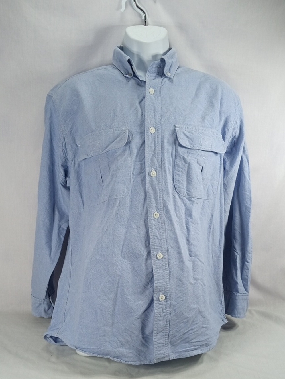Woolrich Light Blue Men’s Casual Button-Down Shirt Medium